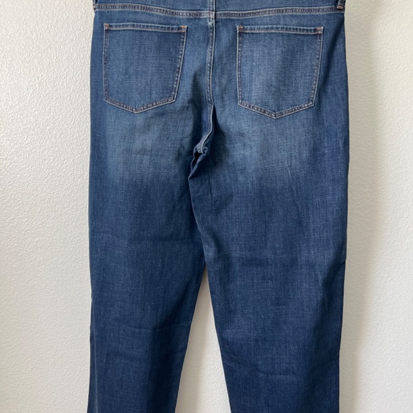 Banana Republic Low Rise Wide Leg Jean - Dark Wash Size 35 20 Tall NWT - Picture 6 of 7